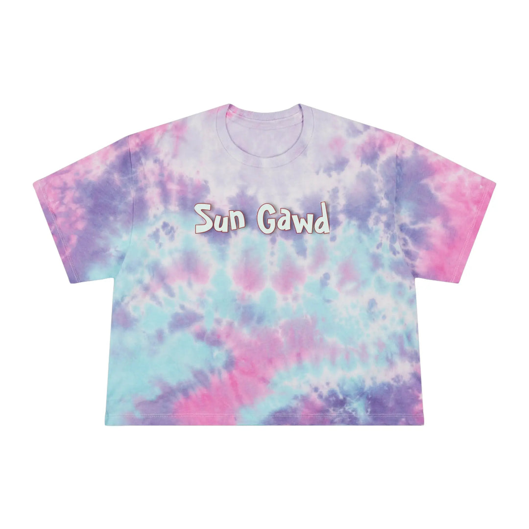 Sun Gawd Tie-Dye Crop Tee Printify