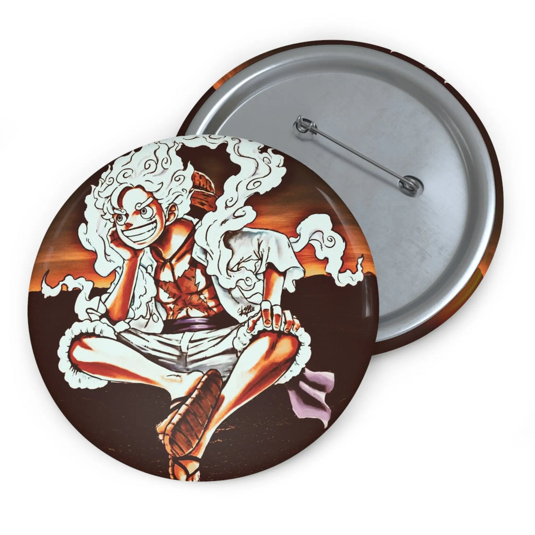 Sun Gawd Pin Buttons Printify