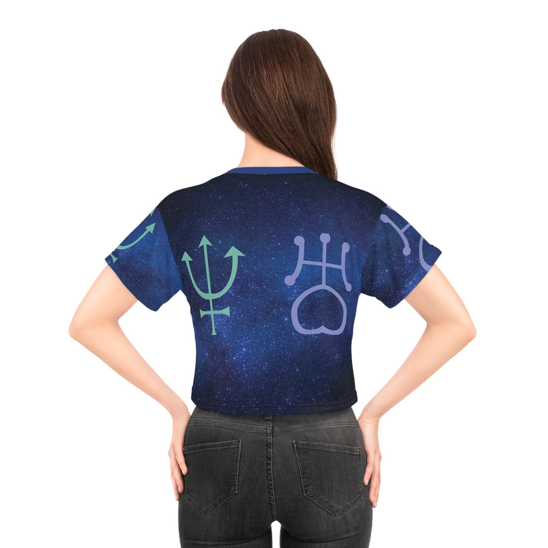 Outer Lovers Crop Tee (AOP) Printify