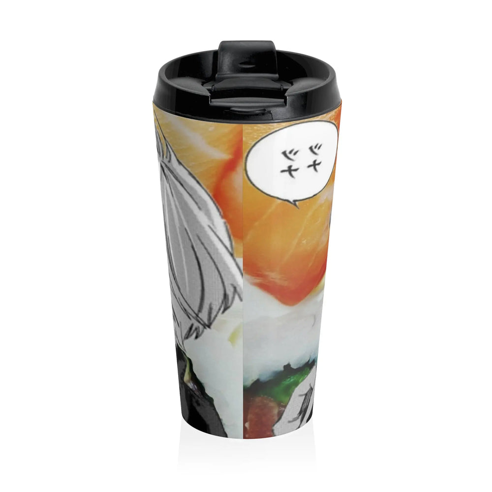 Cursed Speech Stainless Steel Travel Mug Printify