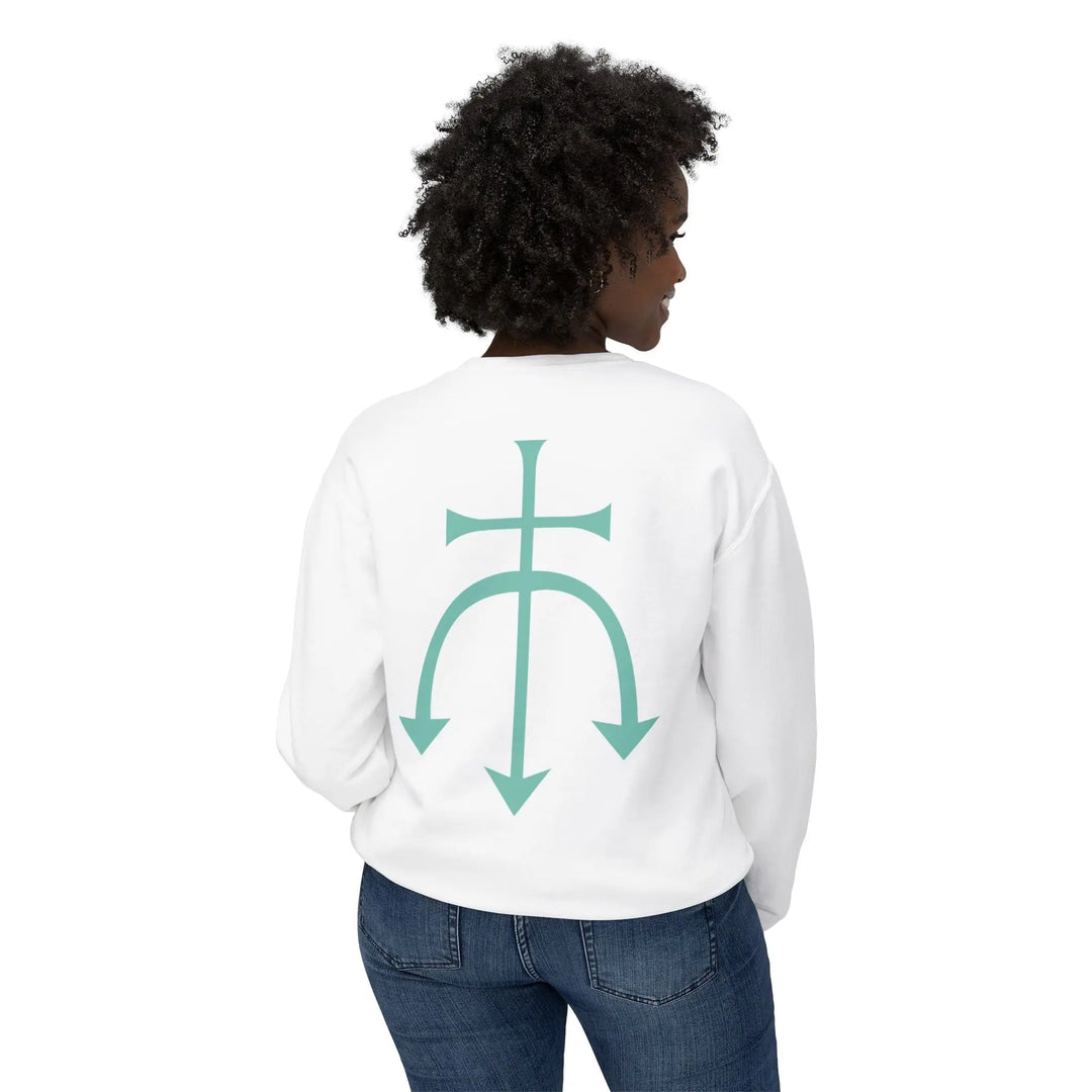 Trendy Unisex Crewneck Sweatshirt with Symbol Design, Casual Loungewear, Gift for Friends and Family, Occasions: Birthdays, Holidays, [...] Printify