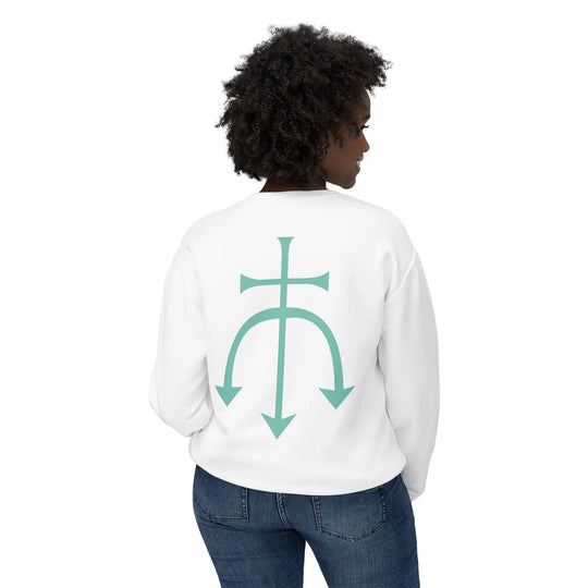 Trendy Unisex Crewneck Sweatshirt with Symbol Design, Casual Loungewear, Gift for Friends and Family, Occasions: Birthdays, Holidays, [...] Printify