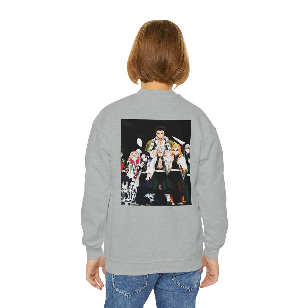Hashira Youth Crewneck Sweatshirt Printify