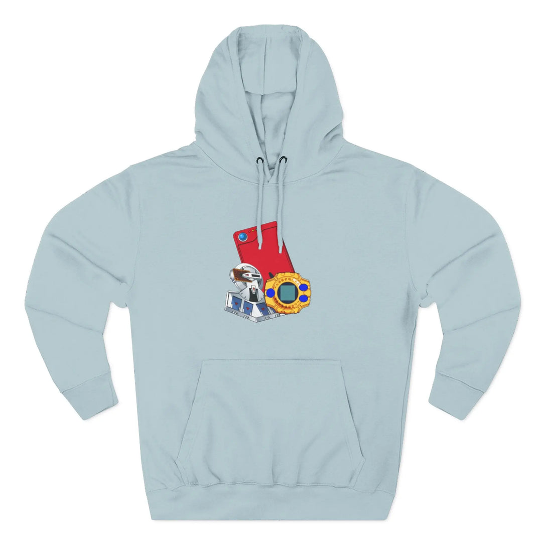 Fleece Hoodie - Saturday Morning Trio Design - Jesterdesigns1