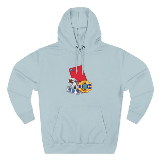 Fleece Hoodie - Saturday Morning Trio Design - Jesterdesigns1