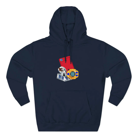 Fleece Hoodie - Saturday Morning Trio Design - Jesterdesigns1