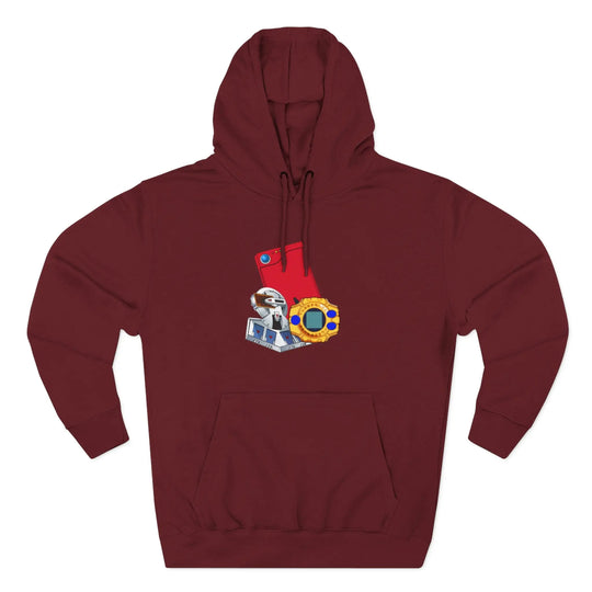 Fleece Hoodie - Saturday Morning Trio Design - Jesterdesigns1