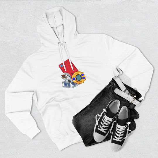 Fleece Hoodie - Saturday Morning Trio Design - Jesterdesigns1