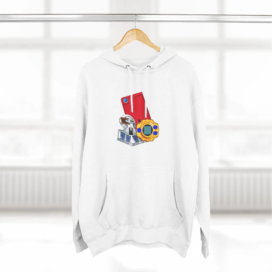 Fleece Hoodie - Saturday Morning Trio Design - Jesterdesigns1