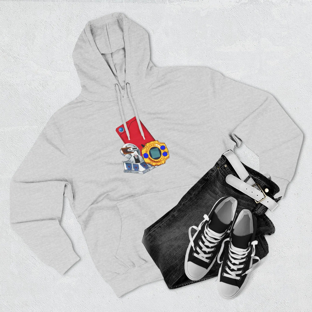 Fleece Hoodie - Saturday Morning Trio Design - Jesterdesigns1