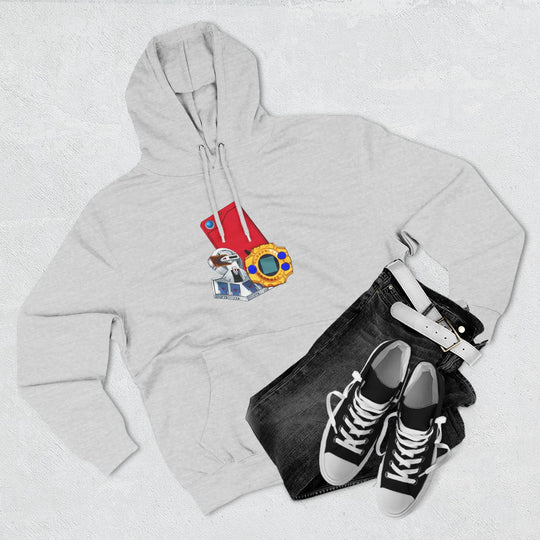 Fleece Hoodie - Saturday Morning Trio Design - Jesterdesigns1