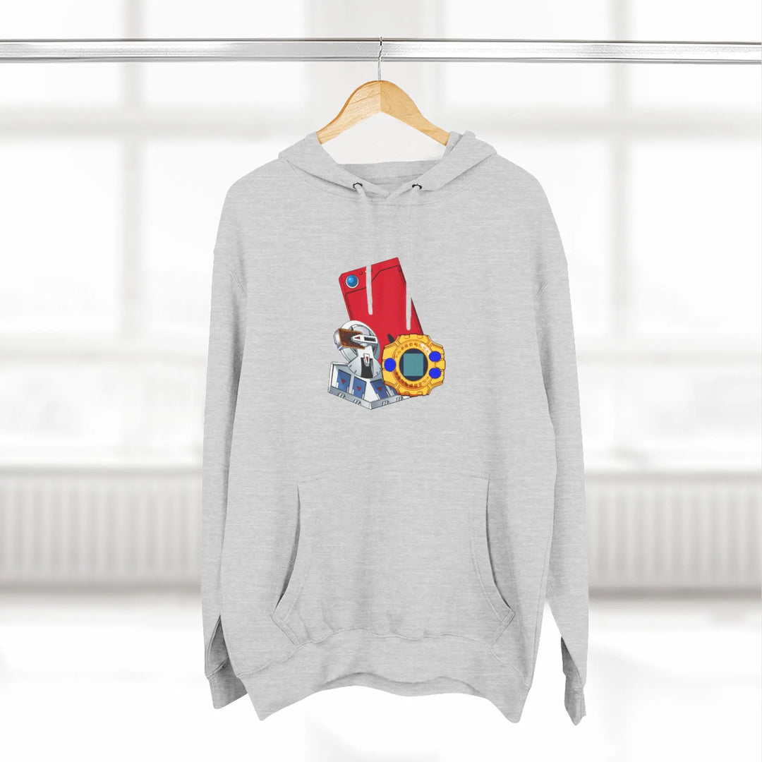Fleece Hoodie - Saturday Morning Trio Design - Jesterdesigns1