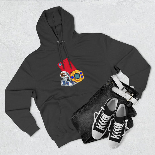 Fleece Hoodie - Saturday Morning Trio Design - Jesterdesigns1