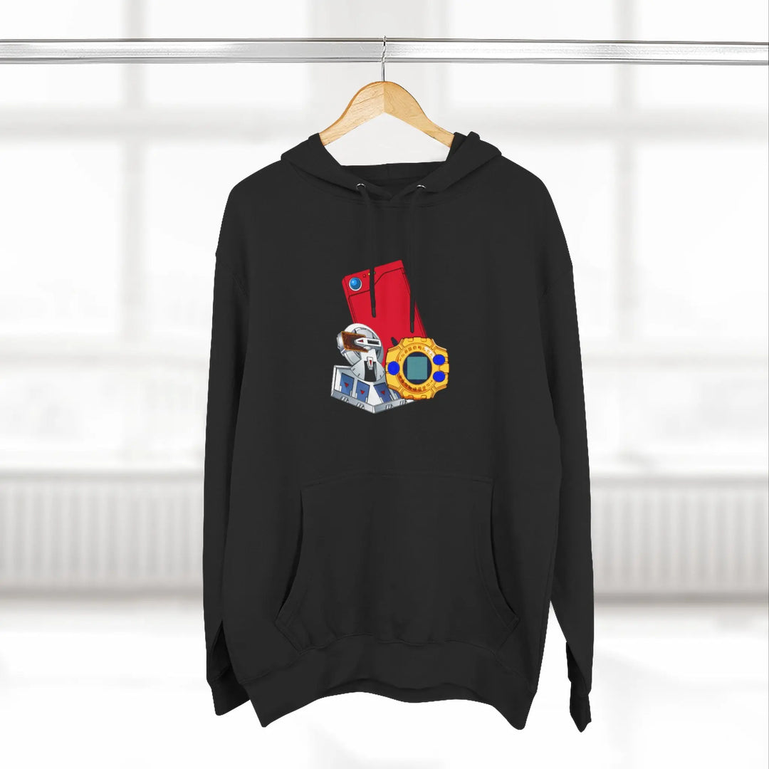 Fleece Hoodie - Saturday Morning Trio Design - Jesterdesigns1