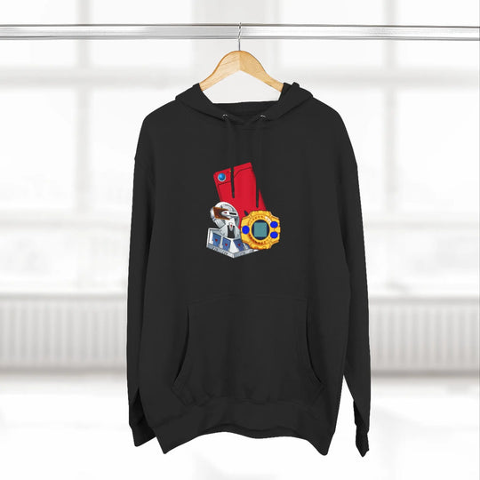 Fleece Hoodie - Saturday Morning Trio Design - Jesterdesigns1