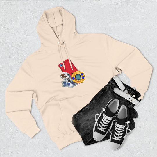 Fleece Hoodie - Saturday Morning Trio Design - Jesterdesigns1