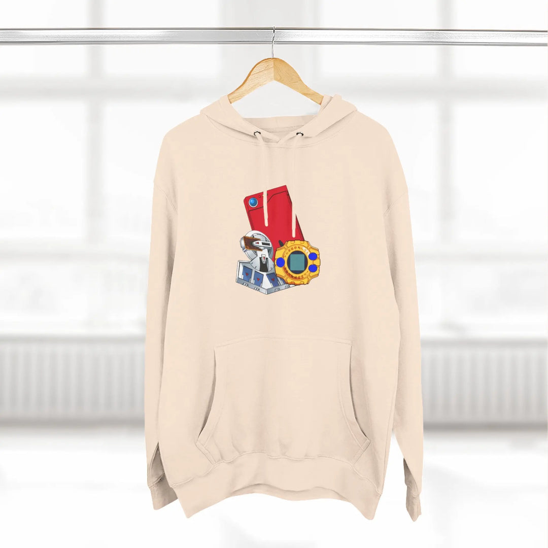 Fleece Hoodie - Saturday Morning Trio Design - Jesterdesigns1