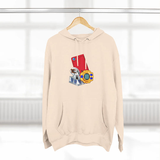 Fleece Hoodie - Saturday Morning Trio Design - Jesterdesigns1