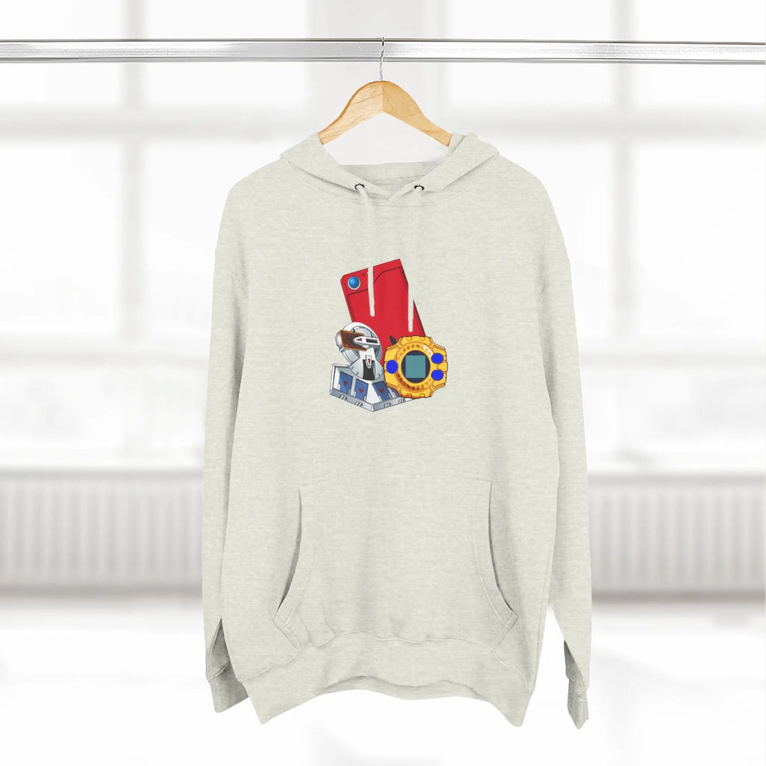 Fleece Hoodie - Saturday Morning Trio Design - Jesterdesigns1
