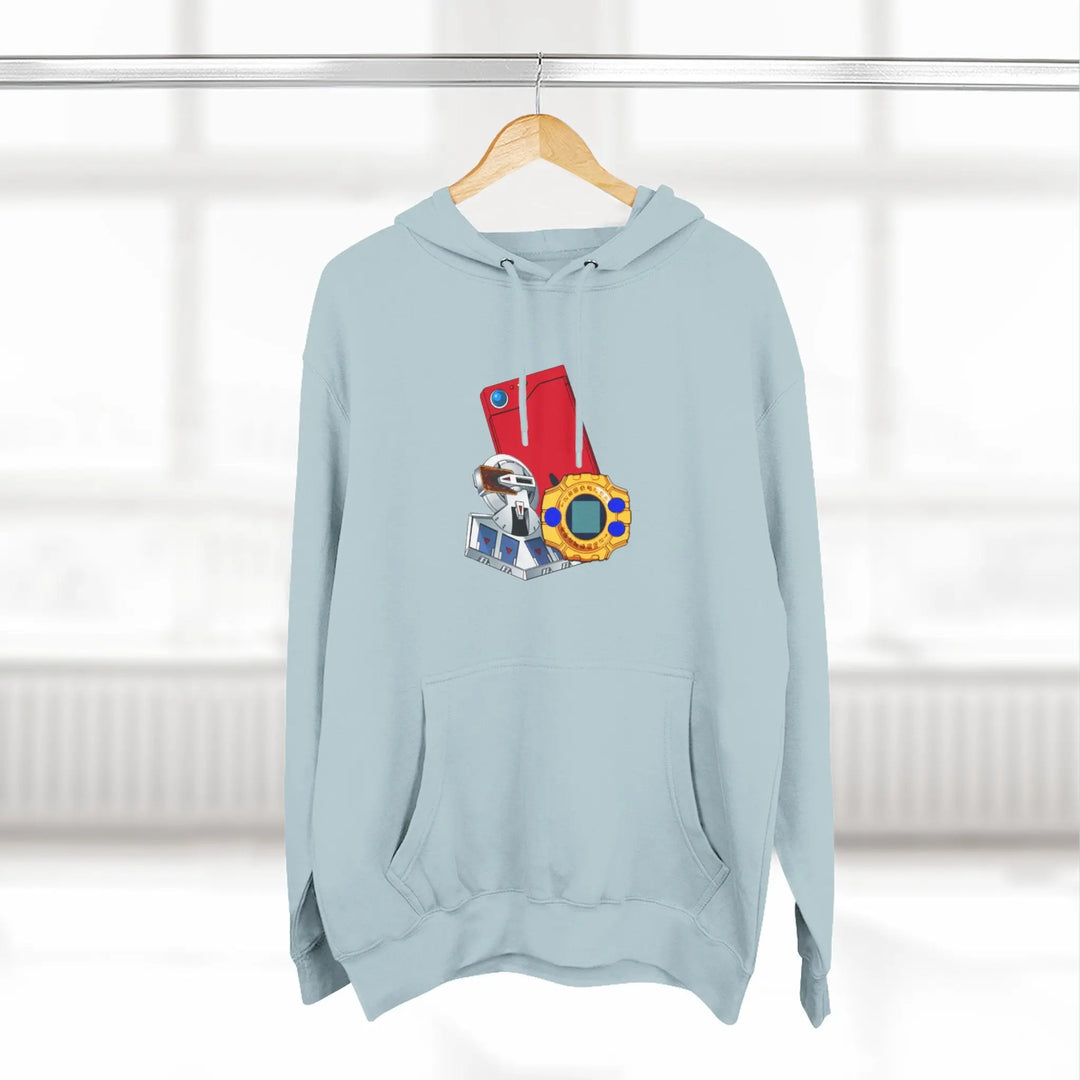 Fleece Hoodie - Saturday Morning Trio Design - Jesterdesigns1