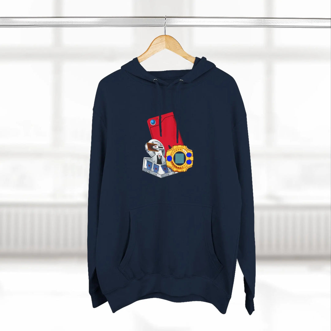 Fleece Hoodie - Saturday Morning Trio Design - Jesterdesigns1