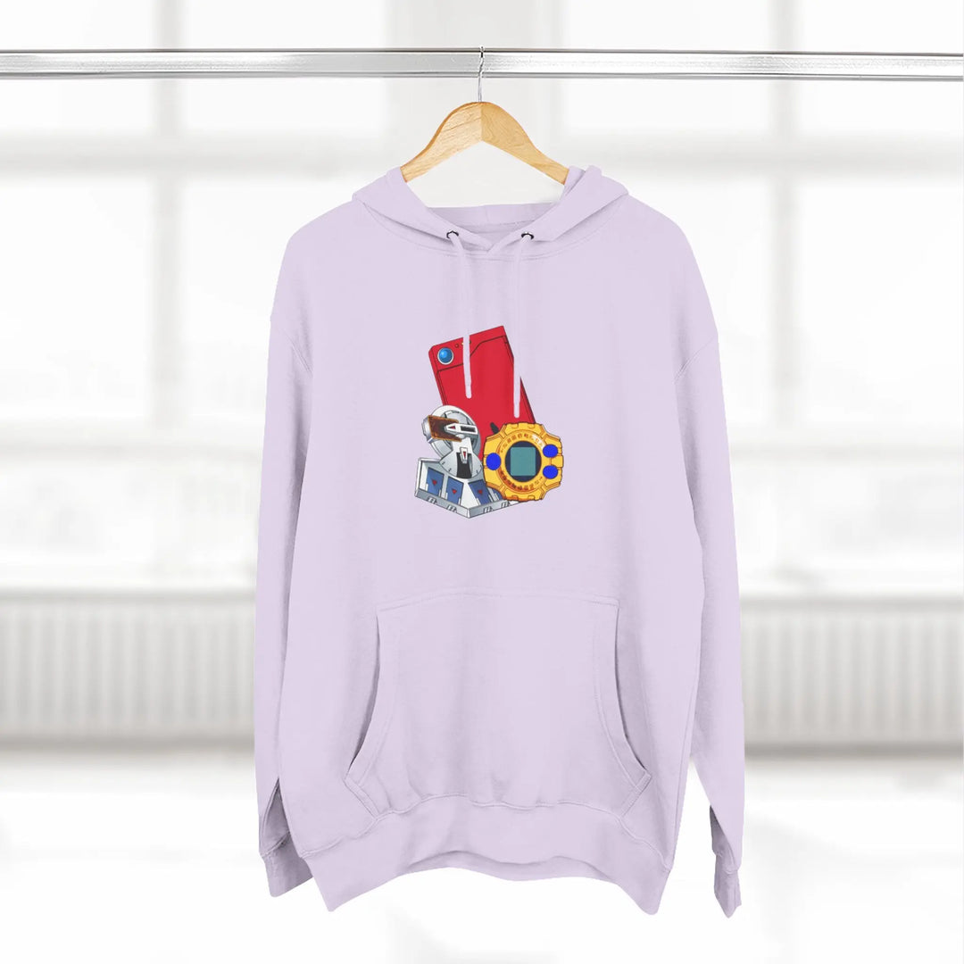 Fleece Hoodie - Saturday Morning Trio Design - Jesterdesigns1
