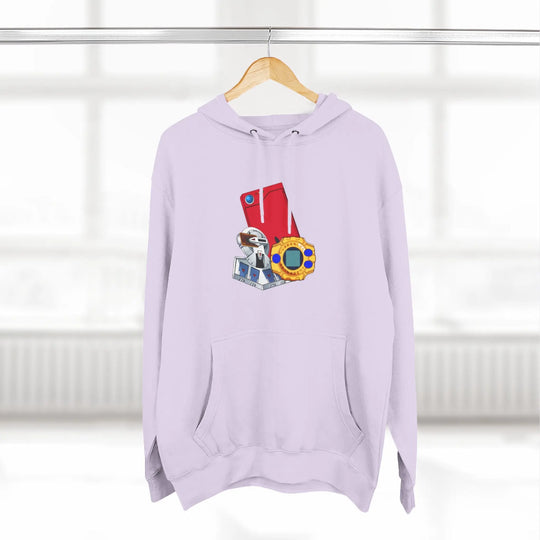 Fleece Hoodie - Saturday Morning Trio Design - Jesterdesigns1