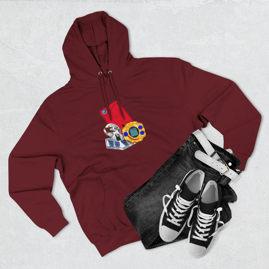 Fleece Hoodie - Saturday Morning Trio Design - Jesterdesigns1