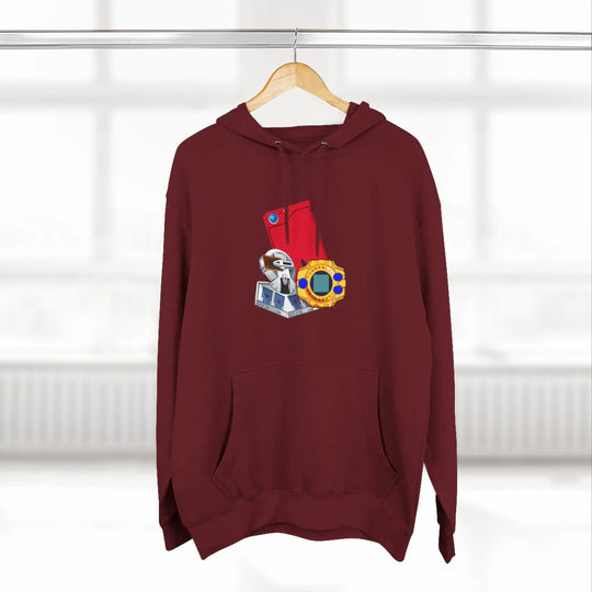 Fleece Hoodie - Saturday Morning Trio Design - Jesterdesigns1