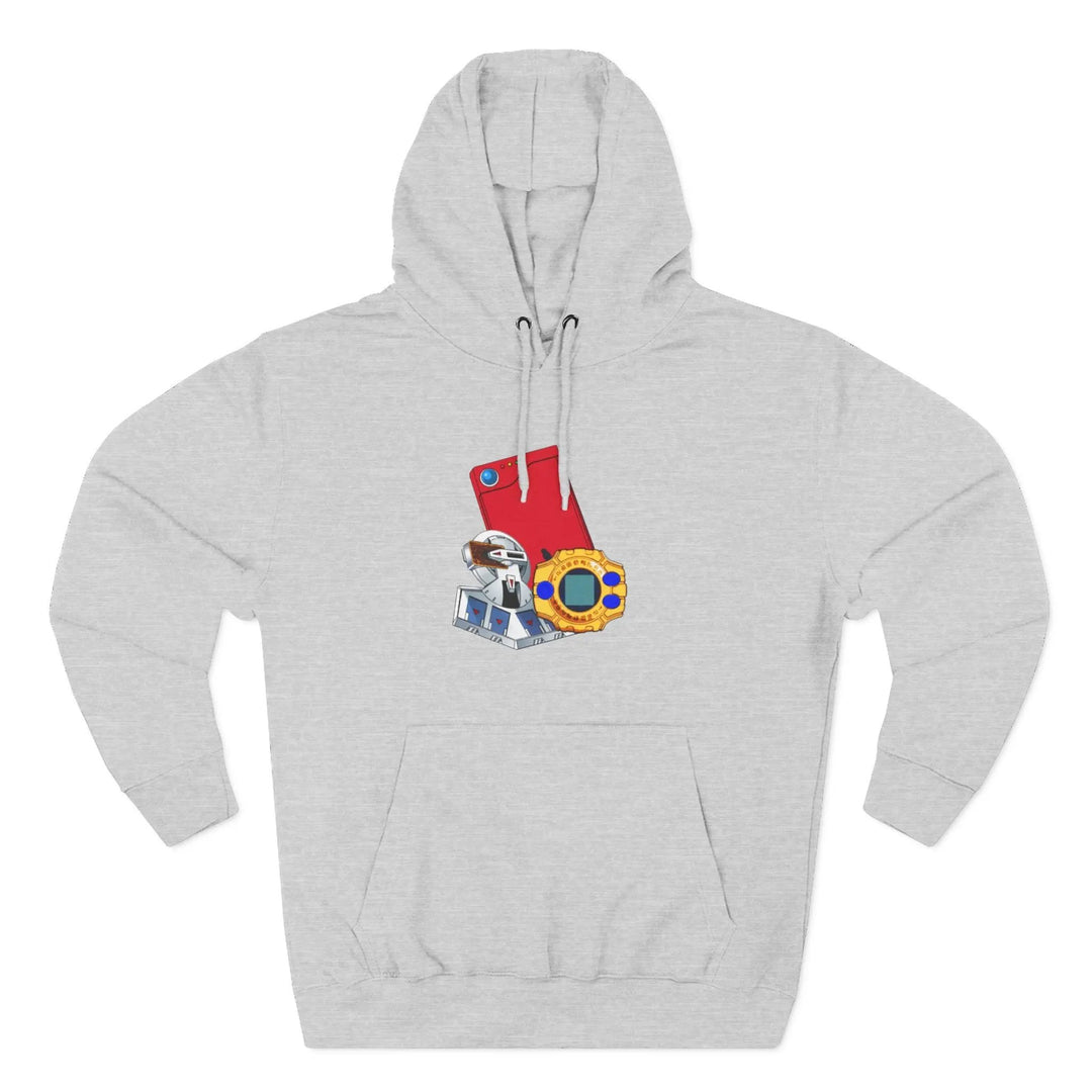 Fleece Hoodie - Saturday Morning Trio Design Printify