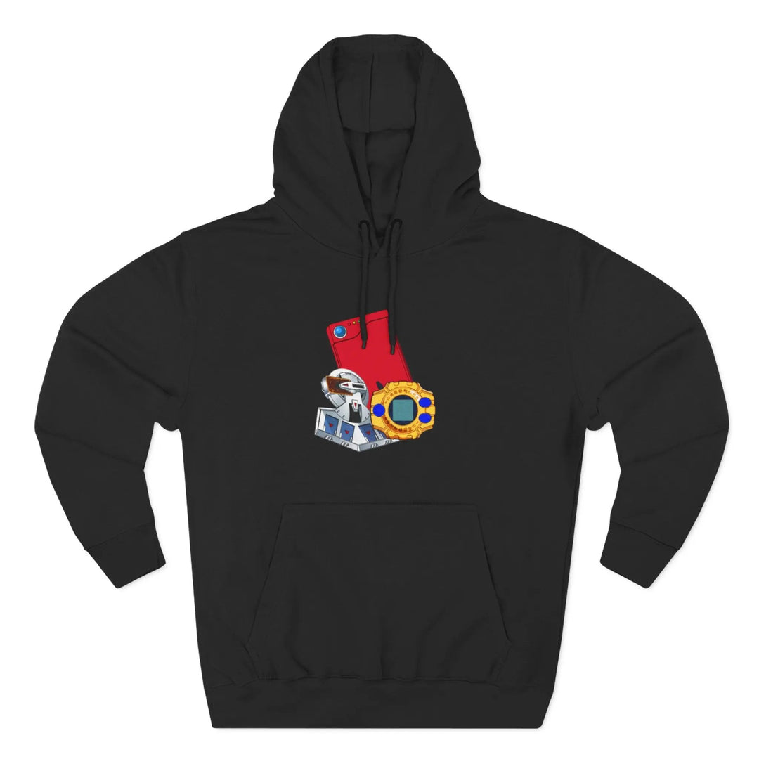 Fleece Hoodie - Saturday Morning Trio Design Printify