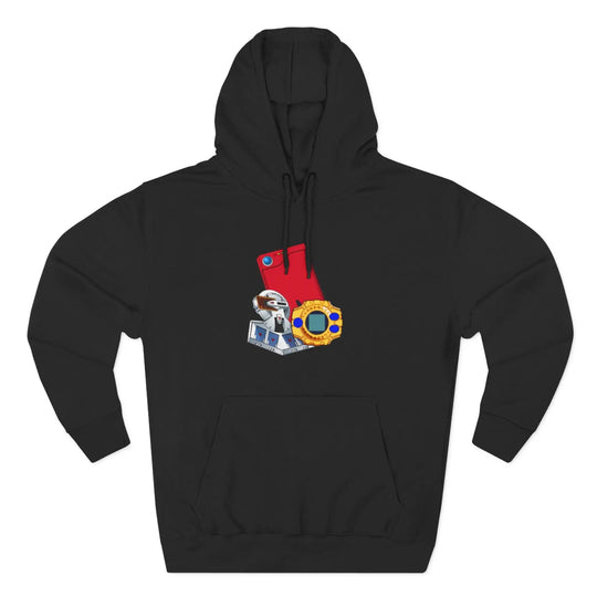 Fleece Hoodie - Saturday Morning Trio Design Printify
