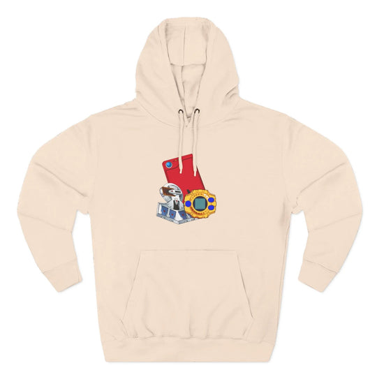 Fleece Hoodie - Saturday Morning Trio Design Printify