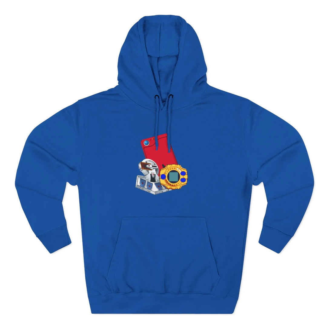 Fleece Hoodie - Saturday Morning Trio Design Printify