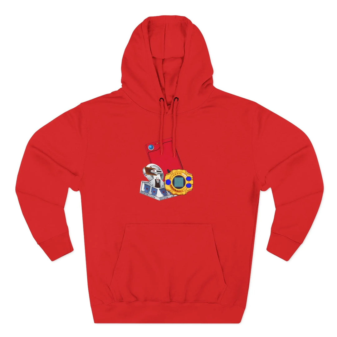 Fleece Hoodie - Saturday Morning Trio Design Printify