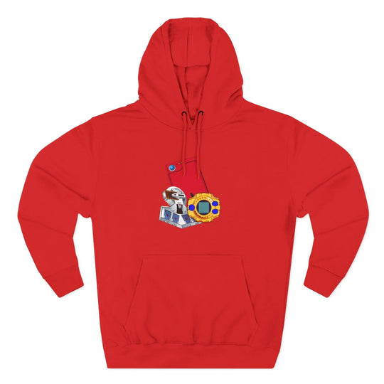 Fleece Hoodie - Saturday Morning Trio Design Printify