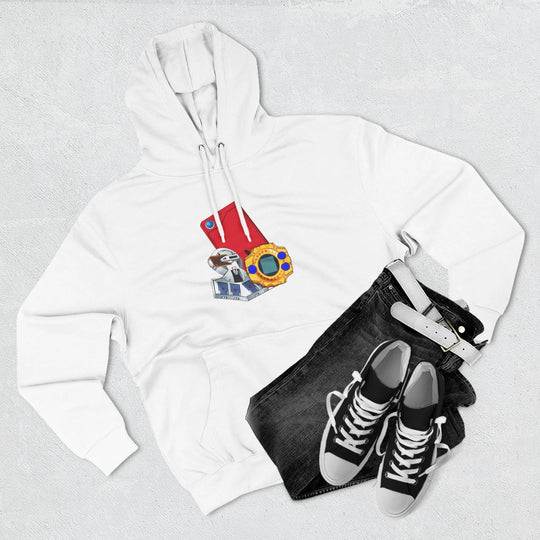 Fleece Hoodie - Saturday Morning Trio Design Printify