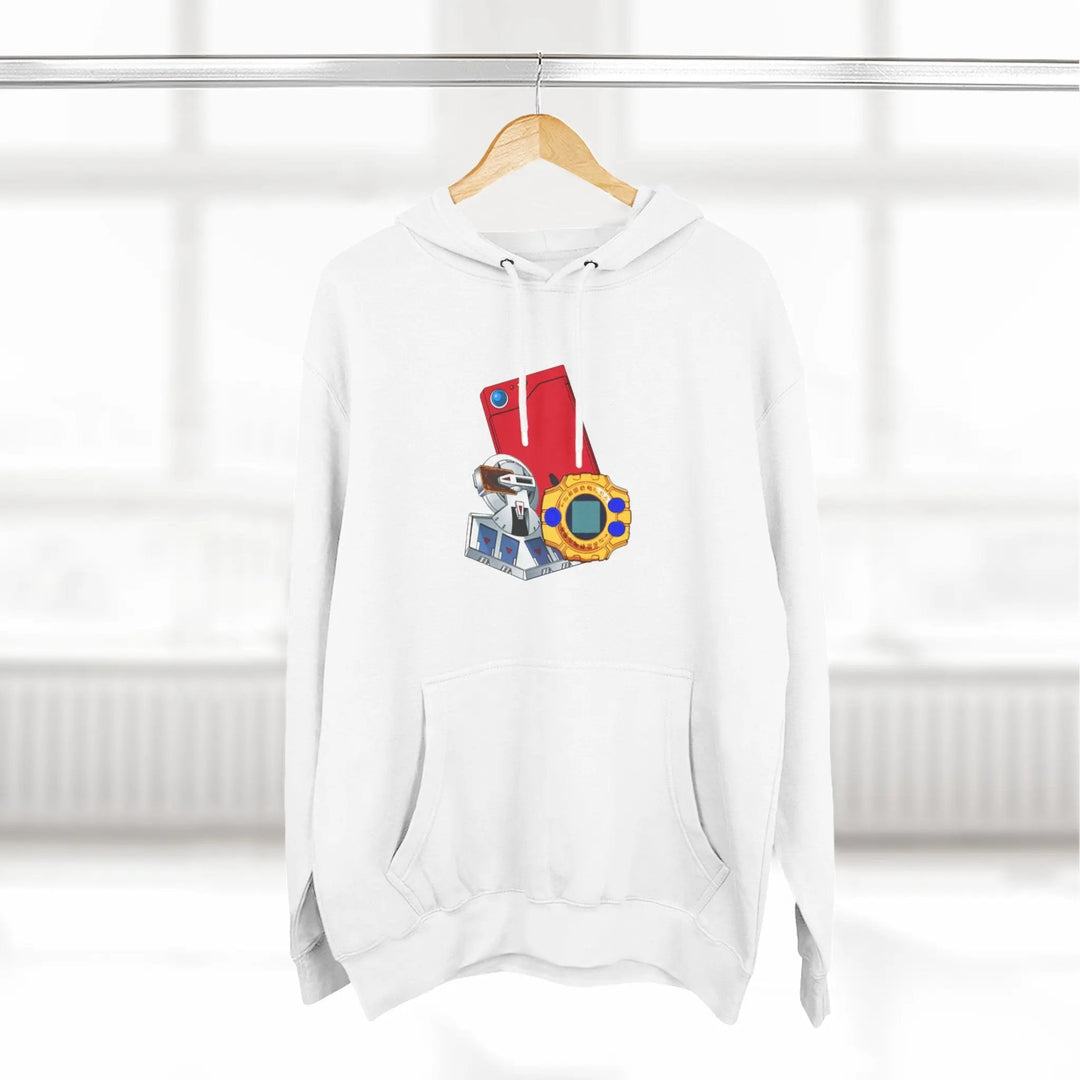Fleece Hoodie - Saturday Morning Trio Design Printify