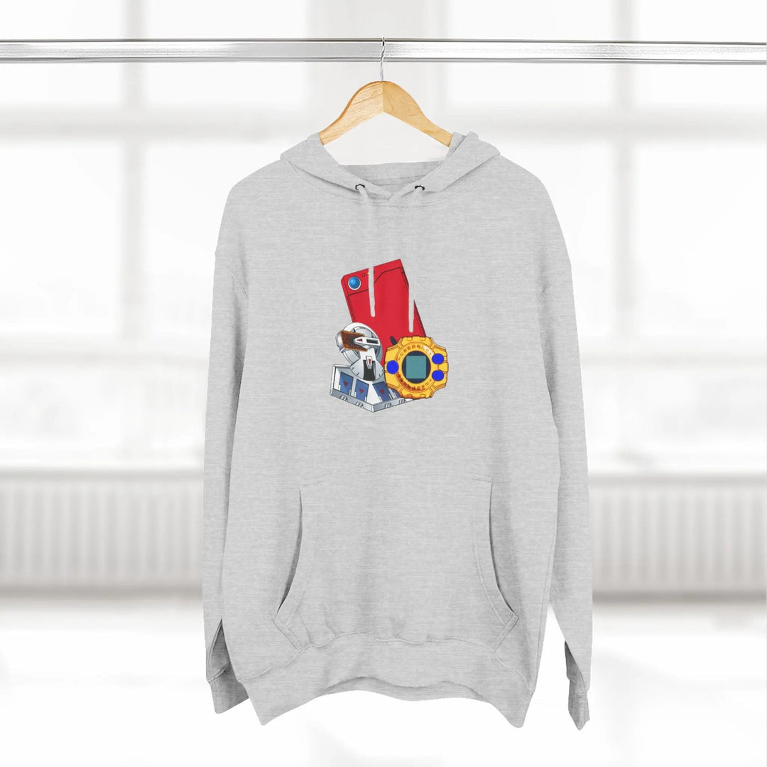 Fleece Hoodie - Saturday Morning Trio Design Printify
