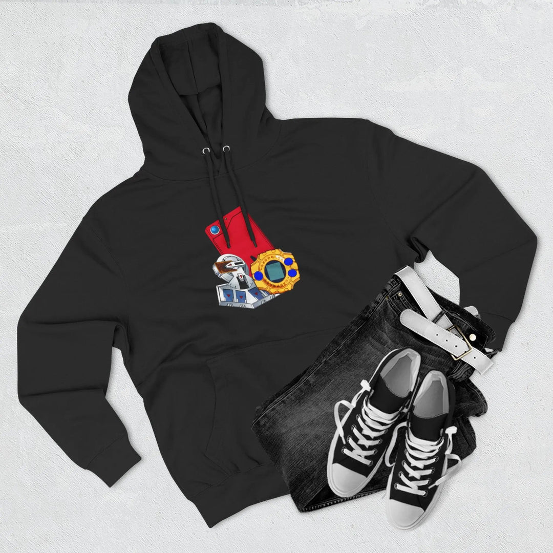 Fleece Hoodie - Saturday Morning Trio Design Printify
