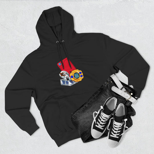Fleece Hoodie - Saturday Morning Trio Design Printify