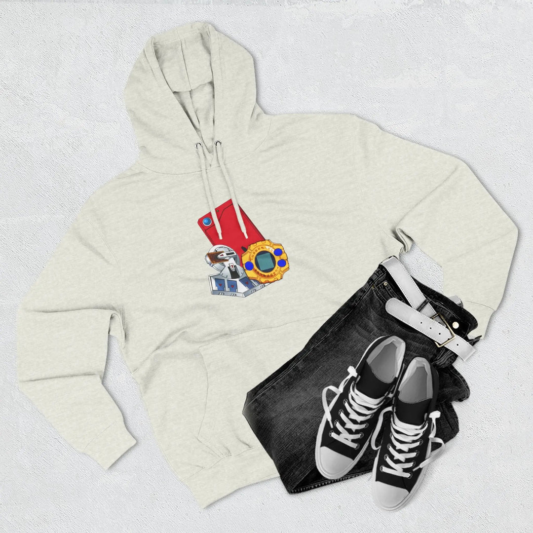 Fleece Hoodie - Saturday Morning Trio Design Printify