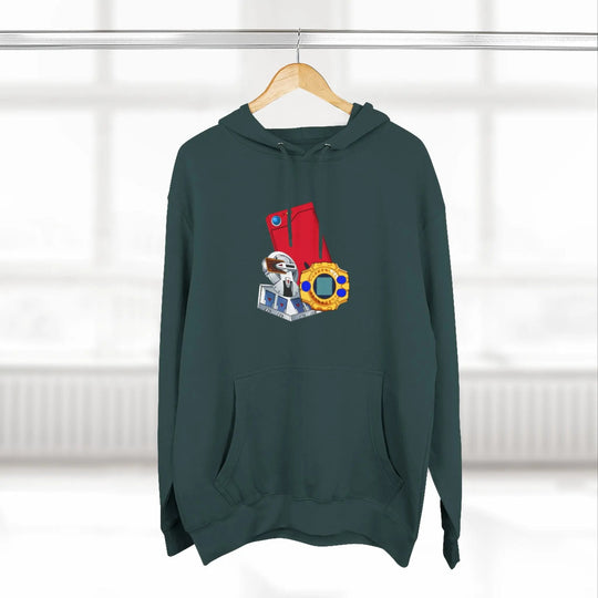 Fleece Hoodie - Saturday Morning Trio Design Printify