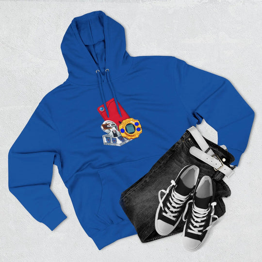 Fleece Hoodie - Saturday Morning Trio Design Printify