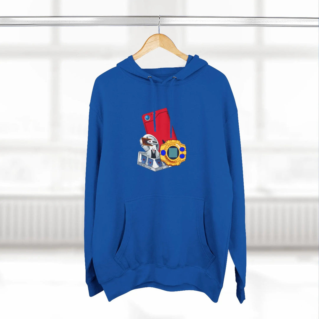 Fleece Hoodie - Saturday Morning Trio Design Printify
