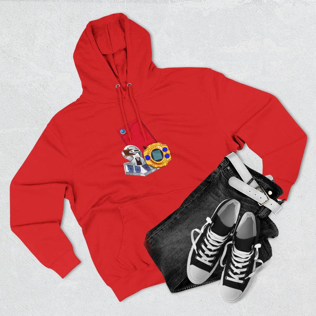 Fleece Hoodie - Saturday Morning Trio Design Printify