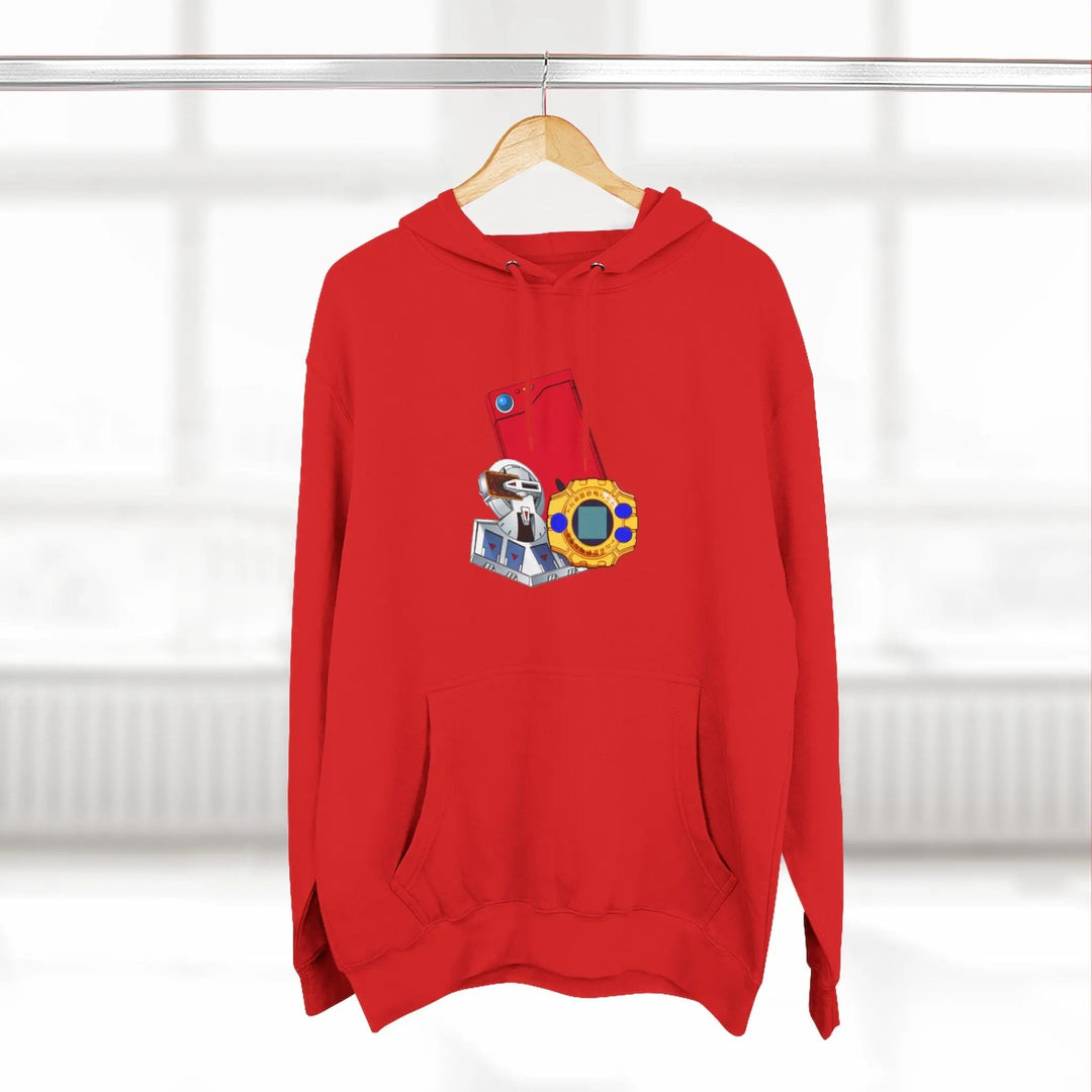 Fleece Hoodie - Saturday Morning Trio Design Printify