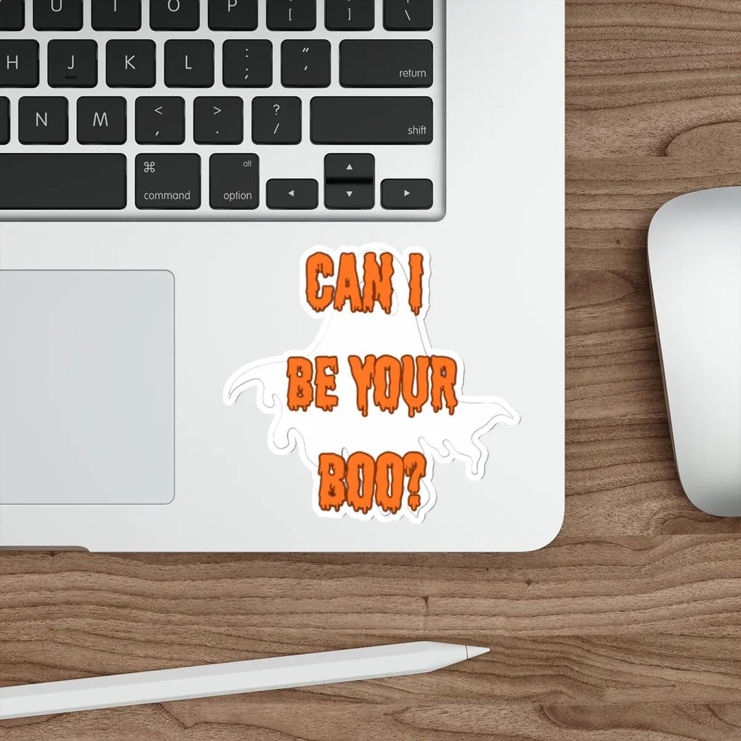 Halloween Die-Cut Stickers - Can I be Your Boo  Funny - Jesterdesigns1