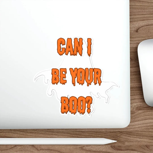 Halloween Die-Cut Stickers - Can I be Your Boo  Funny - Jesterdesigns1