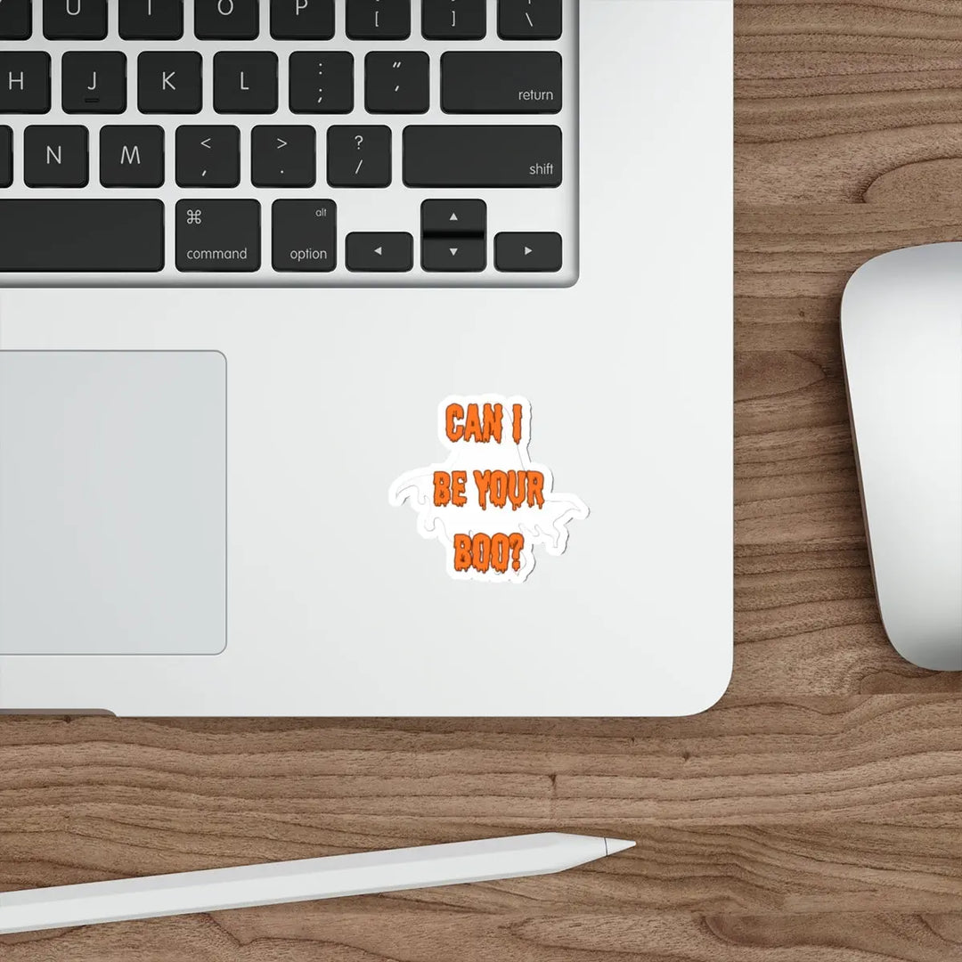 Halloween Die-Cut Stickers - Can I be Your Boo  Funny - Jesterdesigns1